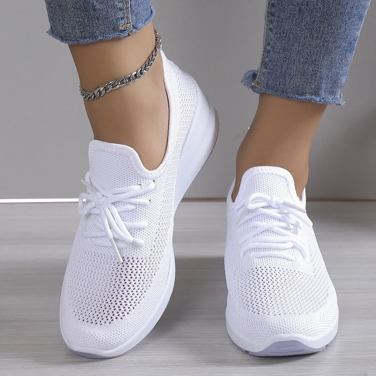 Basket Orthopédique Femme Confortable Et Respirante En Maille