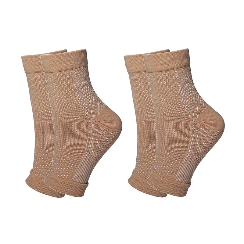 Lot De Deux Chaussettes Orthopédiques Femme Avec Maintien Par Compression
