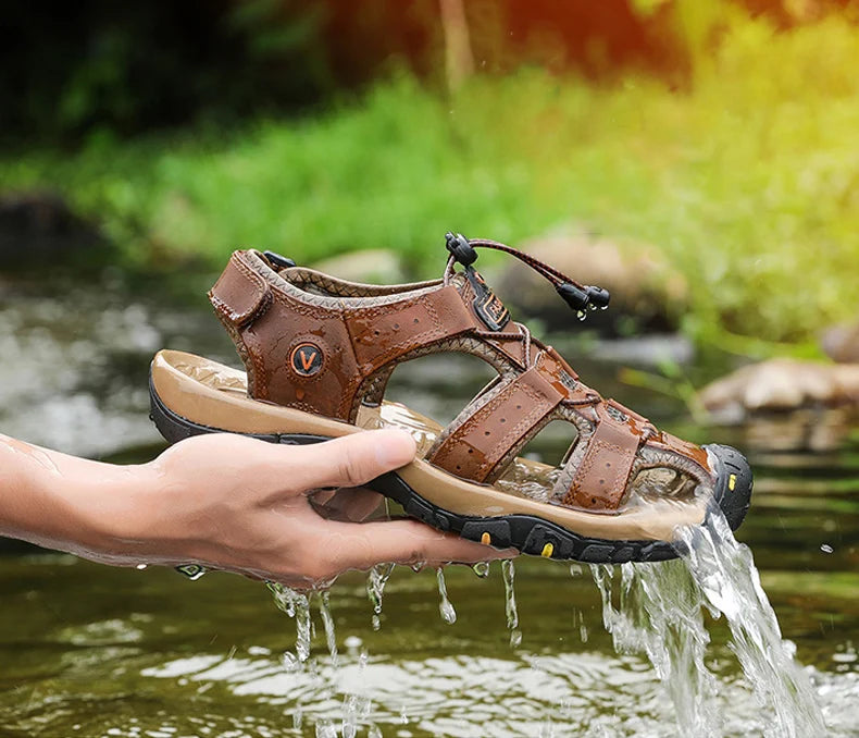 Sandales Orthopédiques Respirantes Au Design Tissé Pour Hommes