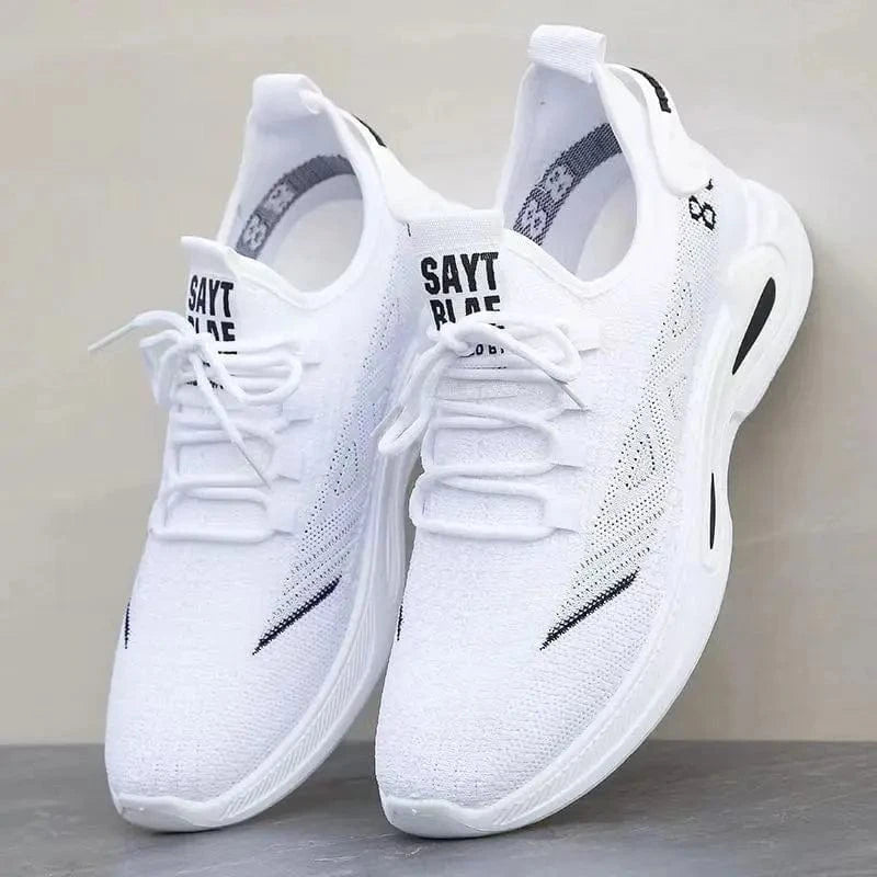Basket Orthopédique Homme Blanche Confortable au Style Sportif