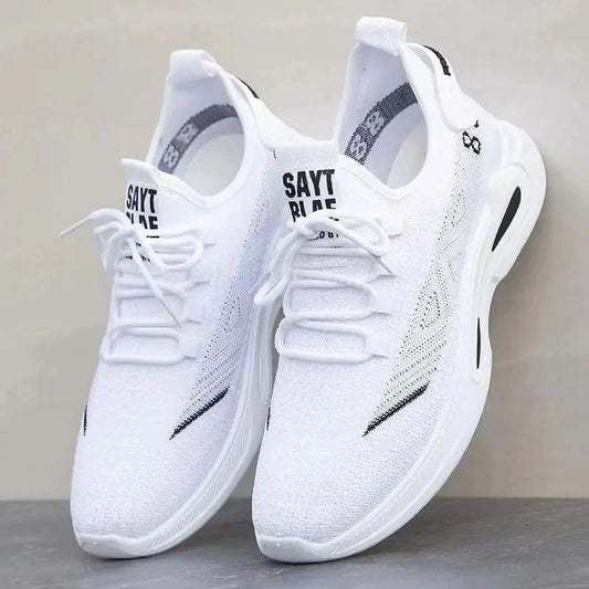 Basket Orthopédique Homme Blanche Confortable au Style Sportif