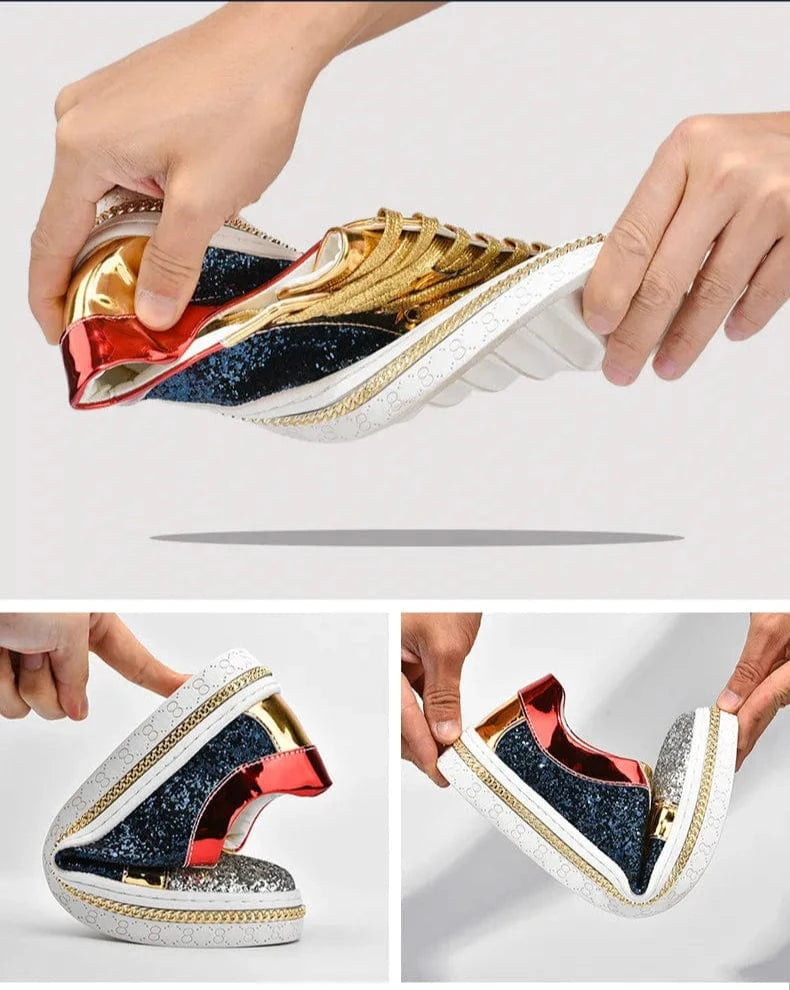 Basket Orthopédique Homme Et Femme Moderne À Strass