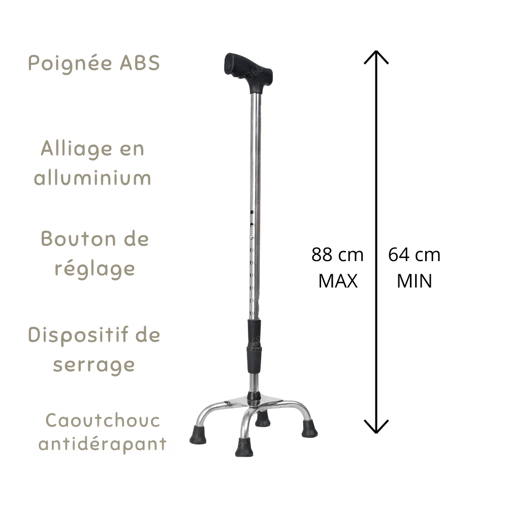 Canne de Marche Orthopédique Télescopique