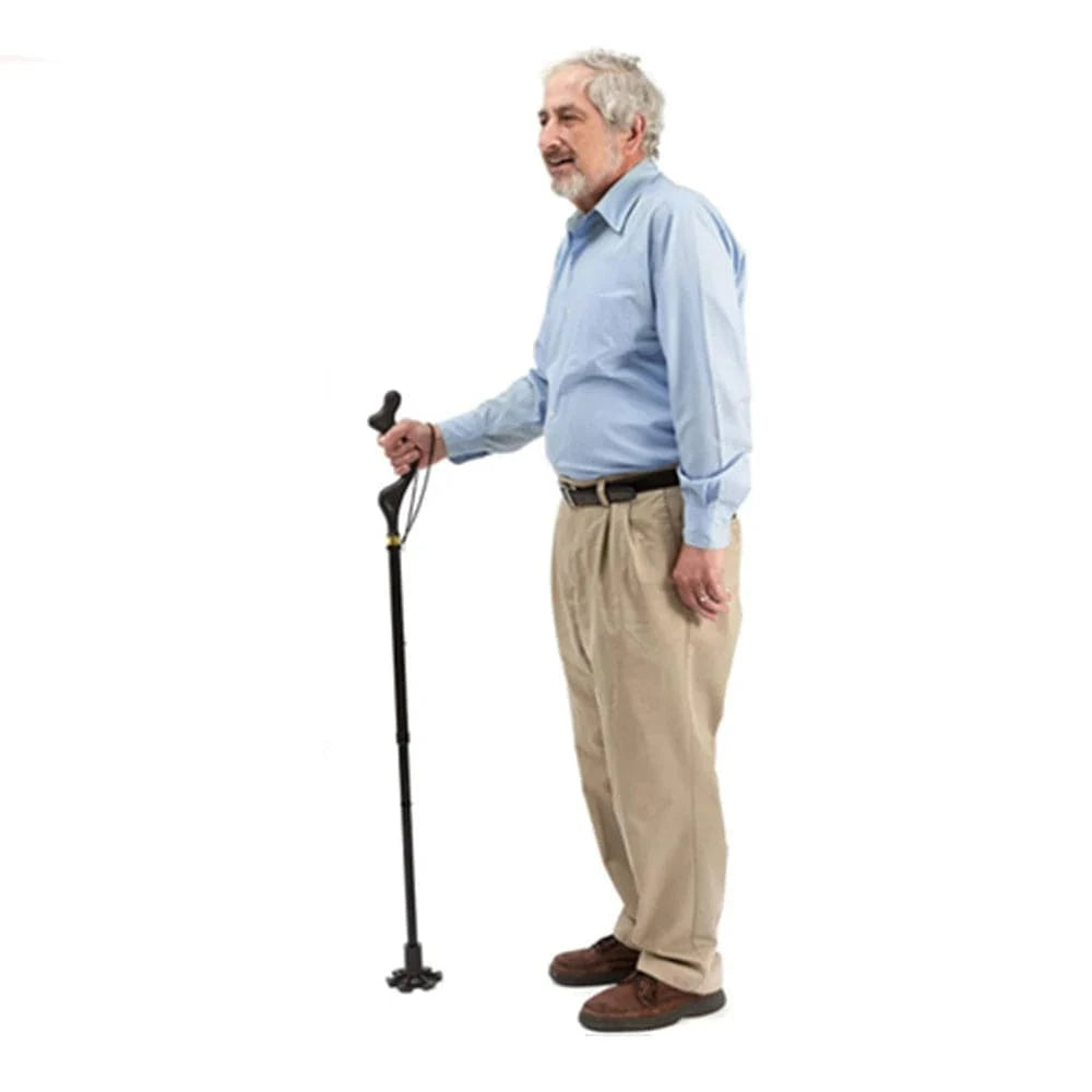 Canne Orthopédique Pliable avec Pied Autoportant