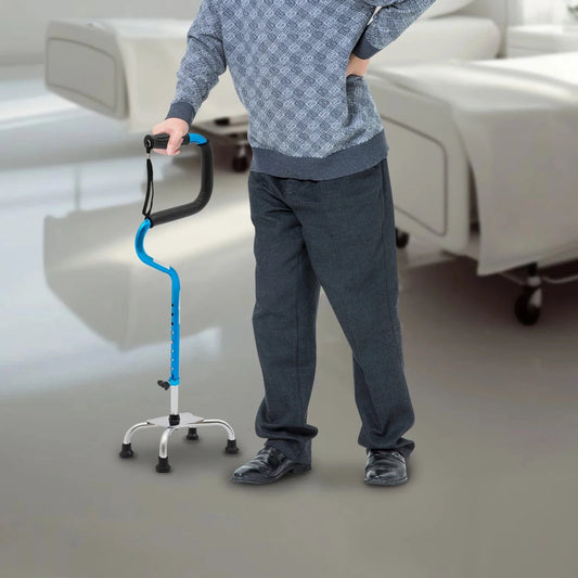 Canne Orthopédique Télescopique Pliable pour Personnes Âgées