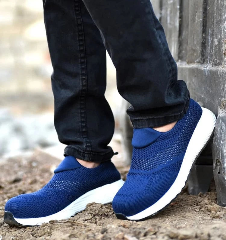 Chaussure Orthopédique Homme Robuste Et Durable Bleue