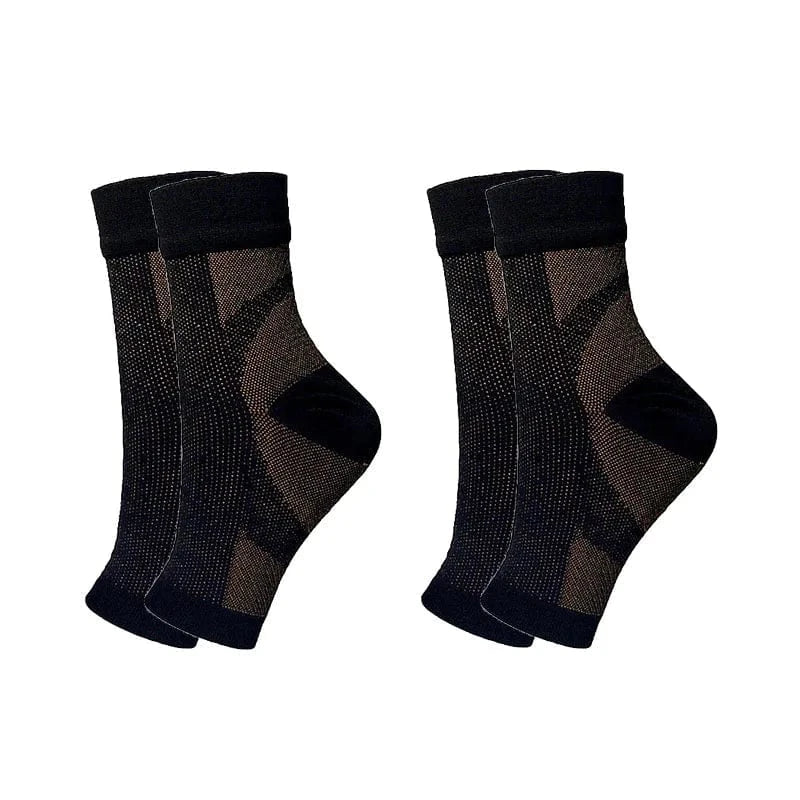 Lot De Deux Chaussettes Orthopédiques Femme Avec Maintien Par Compression