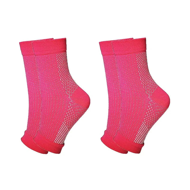 Lot De Deux Chaussettes Orthopédiques Femme Avec Maintien Par Compression