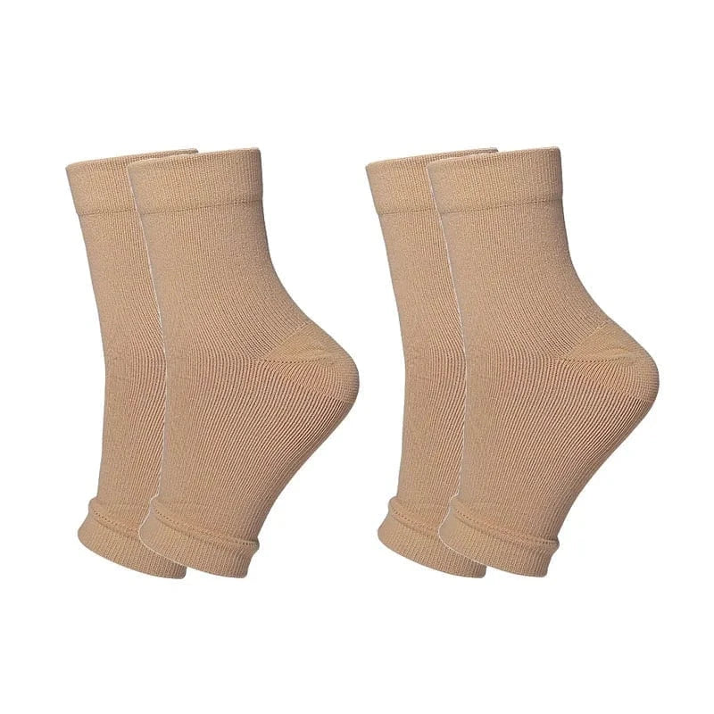 Lot De Deux Chaussettes Orthopédiques Femme Avec Maintien Par Compression