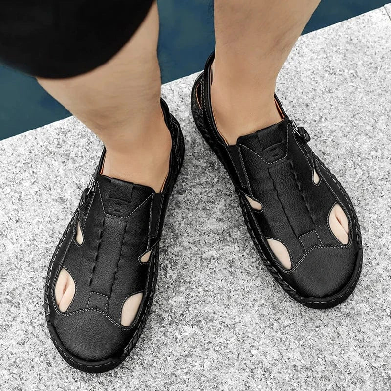 Sandale Orthopédique Homme avec des Coutures Apparentes