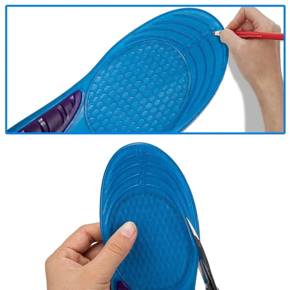 Semelle Orthopédique Pied Plat en Gel Antidérapant