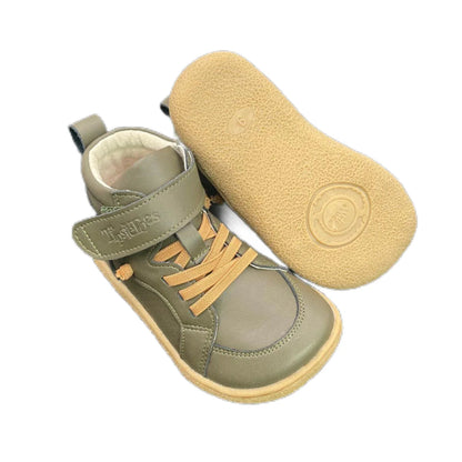 Botte Orthopédique Courte Avec Lacets Pour Enfant En Cuir