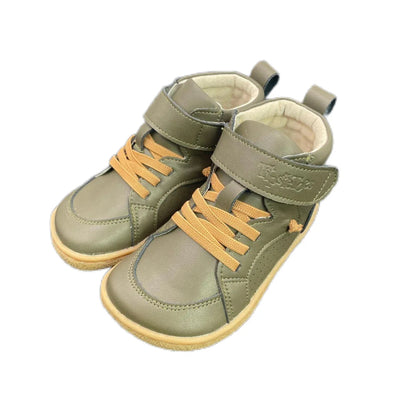 Botte Orthopédique Courte Avec Lacets Pour Enfant En Cuir