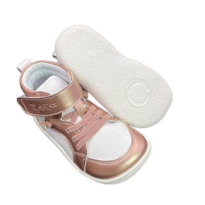 Botte Orthopédique Courte Avec Lacets Pour Enfant En Cuir