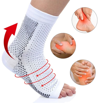 Lot De Deux Chaussettes Orthopédiques Femme Avec Maintien Par Compression