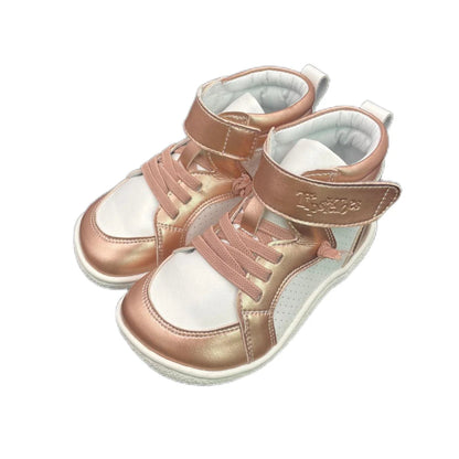 Botte Orthopédique Courte Avec Lacets Pour Enfant En Cuir
