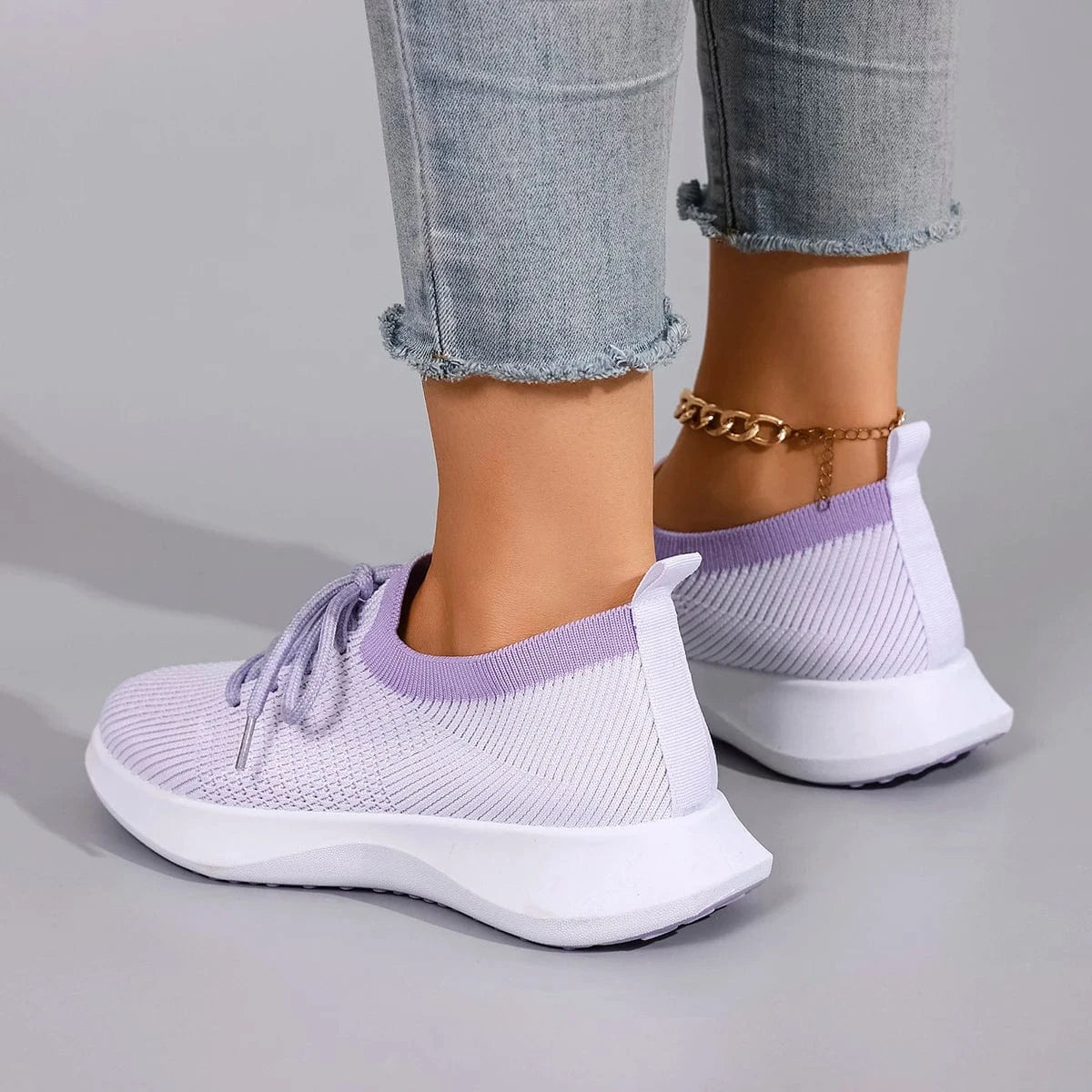 Basket Orthopédique Femme Avec Lacets Conception Antidérapante