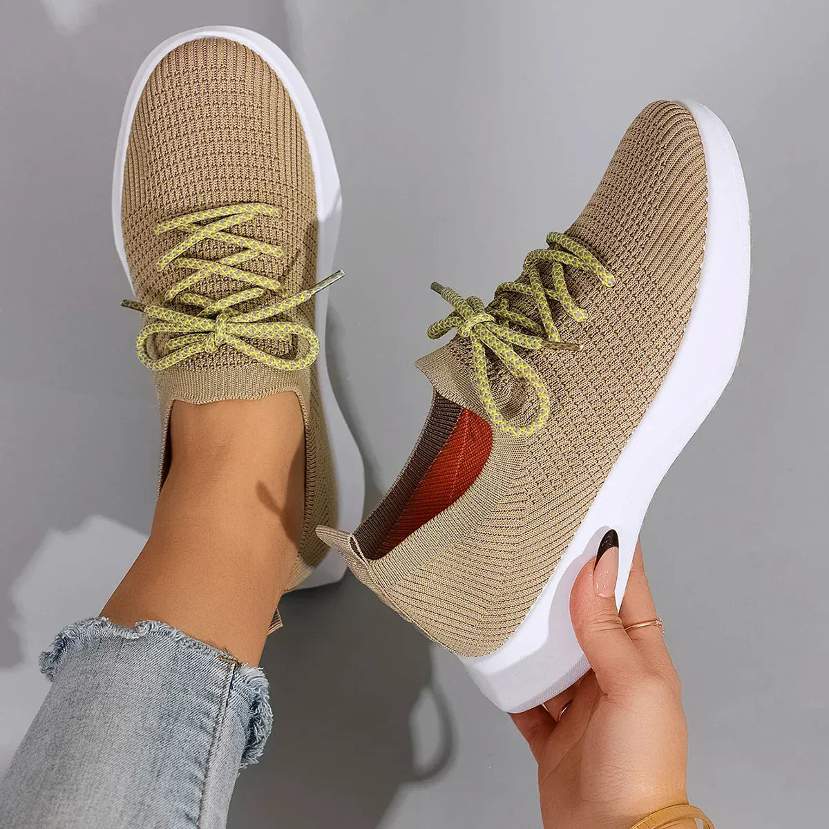 Basket Orthopédique Femme Confortable Au Style Sportif