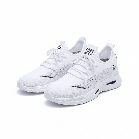 Basket Orthopédique Homme Blanche Confortable au Style Sportif