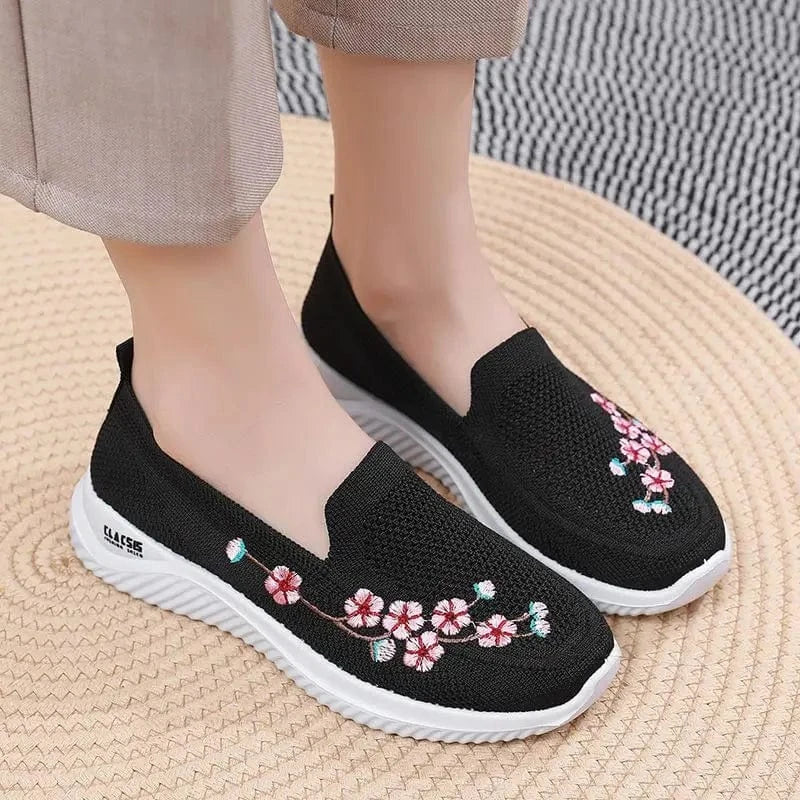 Basket Orthopédique Homme et Femme à Motif Floral