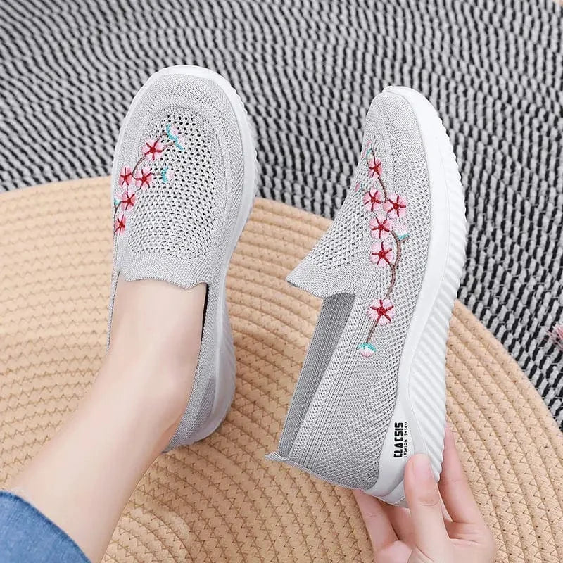 Basket Orthopédique Homme et Femme à Motif Floral
