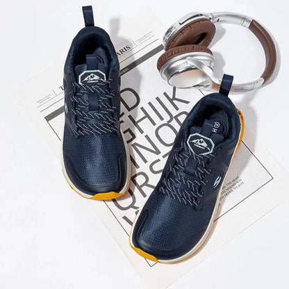 Baskets Orthopédiques en Cuir à Lacets pour Homme