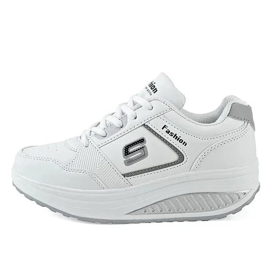 Baskets Respirantes à Plateforme Compensées pour Femme