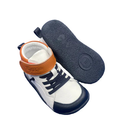 Botte Orthopédique Courte Avec Lacets Pour Enfant En Cuir