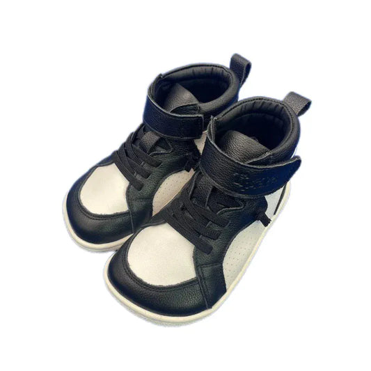 Botte Orthopédique Courte Avec Lacets Pour Enfant En Cuir