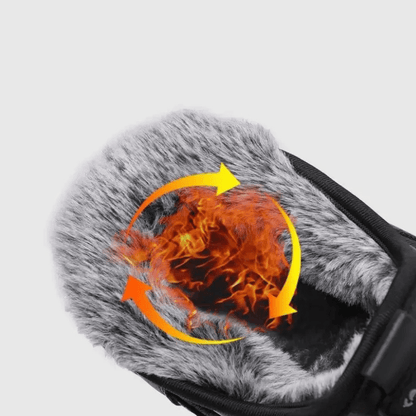 Botte Orthopédique Femme Avec Motif De Fleur Et Intérieur En Fourrure