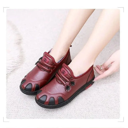 Botte Orthopédique Femme Avec Motif De Fleur Et Intérieur En Fourrure