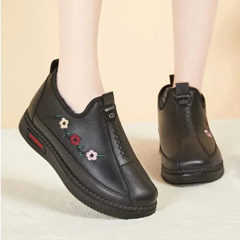 Botte Orthopédique Femme En Similicuir Style Vintage
