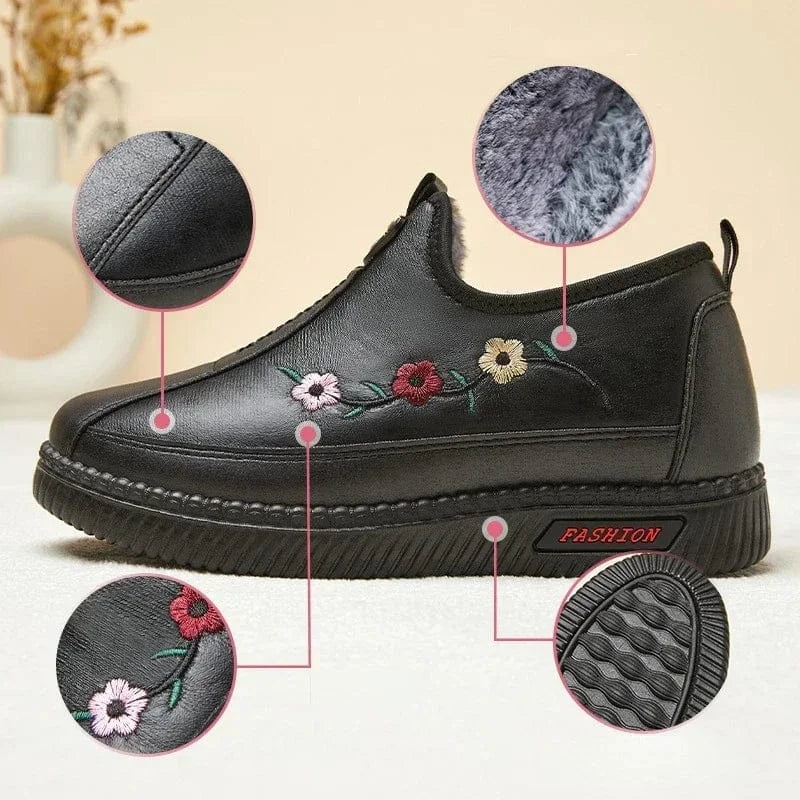 Botte Orthopédique Femme En Similicuir Style Vintage
