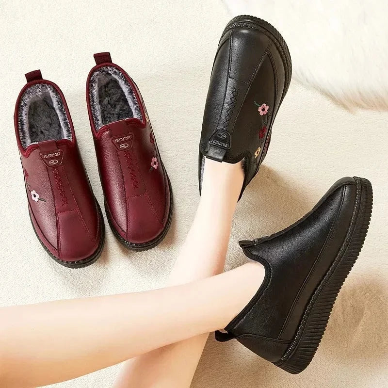 Botte Orthopédique Femme En Similicuir Style Vintage
