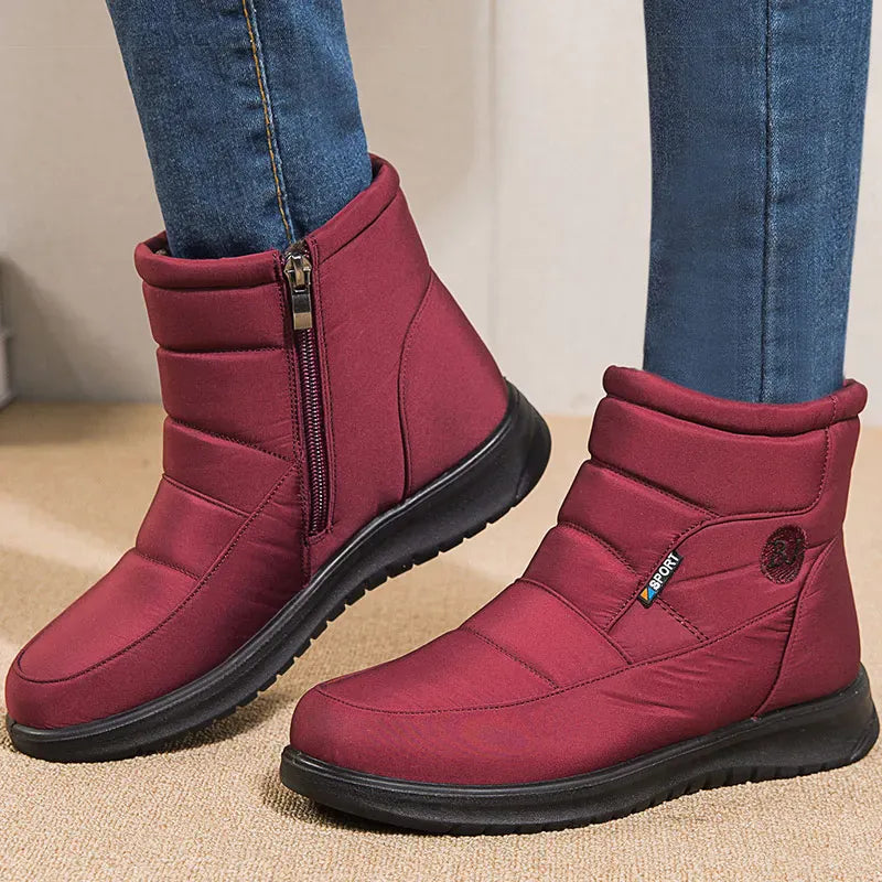 Botte Orthopédique Femme Montante avec Fermeture Éclair