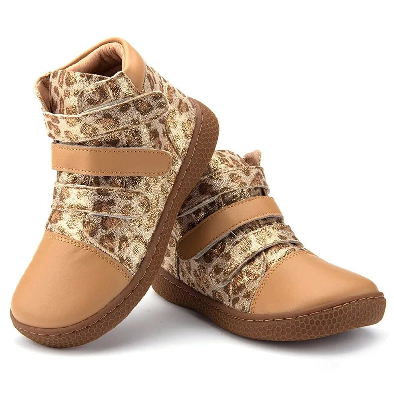 Botte Orthopédique pour Fille Style Léopard avec Scratch