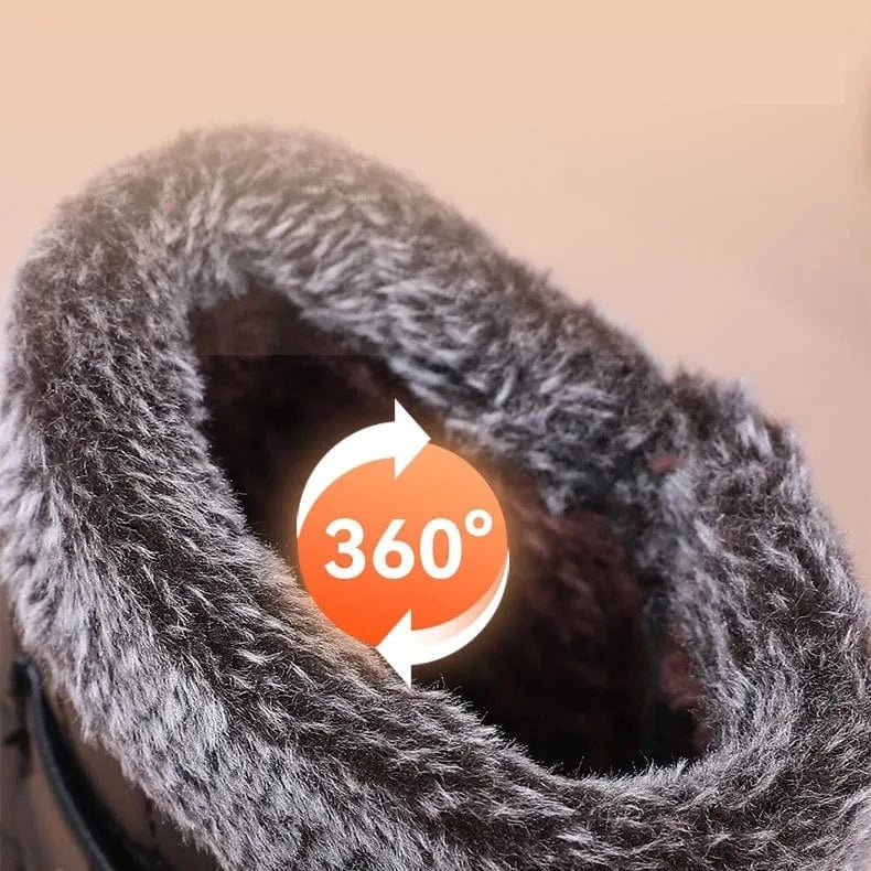 Bottines Orthopédiques à Fourrure pour Femme