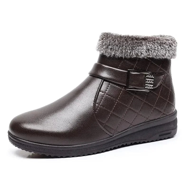 Bottines Orthopédiques à Fourrure pour Femme