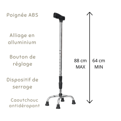 Canne de Marche Orthopédique Télescopique