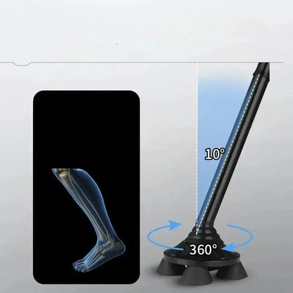 Canne Orthopédique Colorée Pliable pour Personnes Âgées