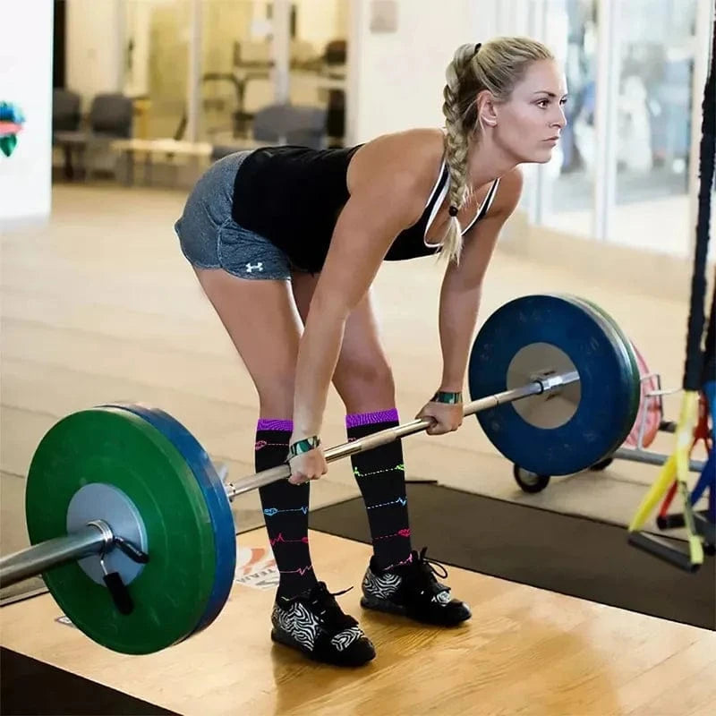 Chaussette Orthopédique Femme Montante à Pression Élastique