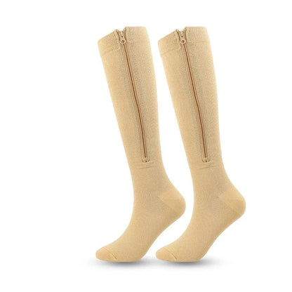 Chaussette Orthopédique Femme Montante avec Fermeture Éclair