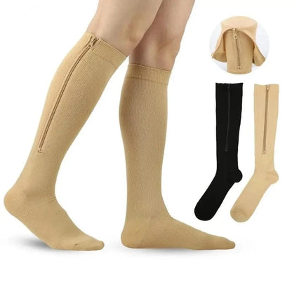 Chaussette Orthopédique Femme Montante avec Fermeture Éclair