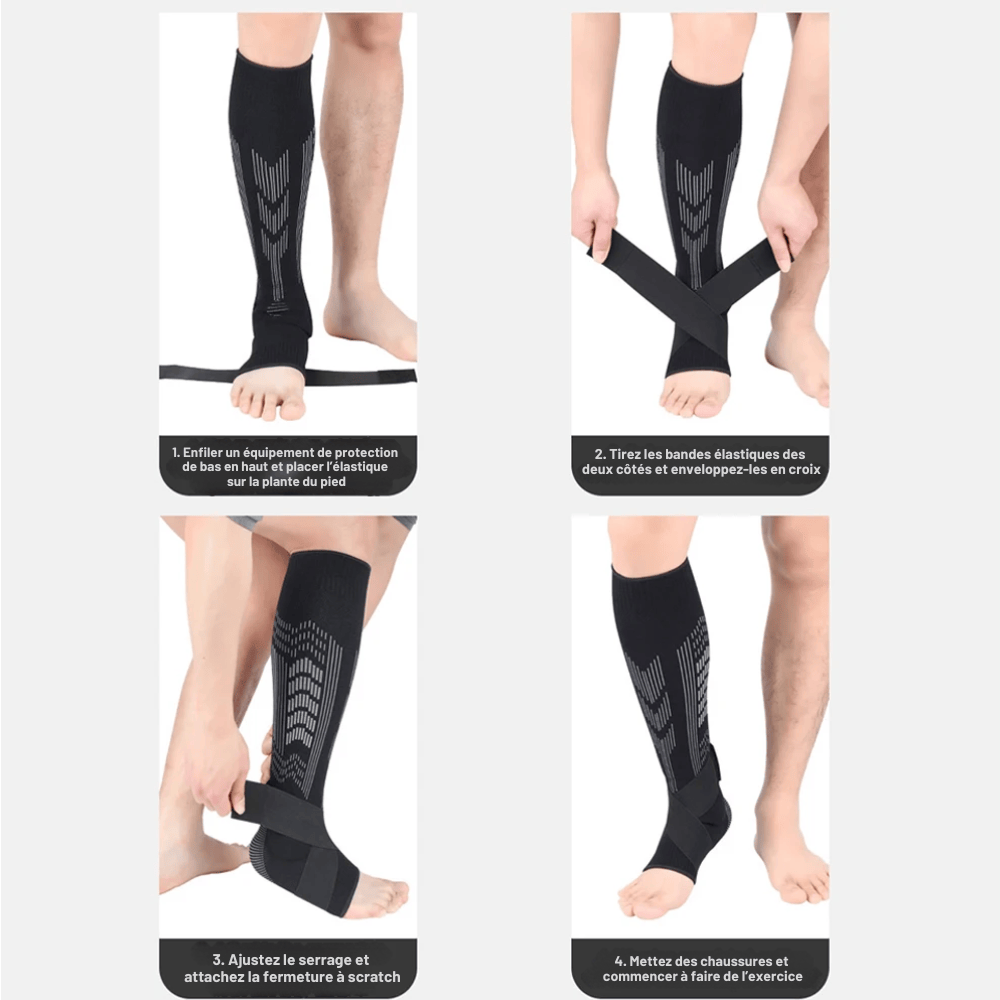 Chaussette Orthopédique Homme de Compression Anti Gonflement