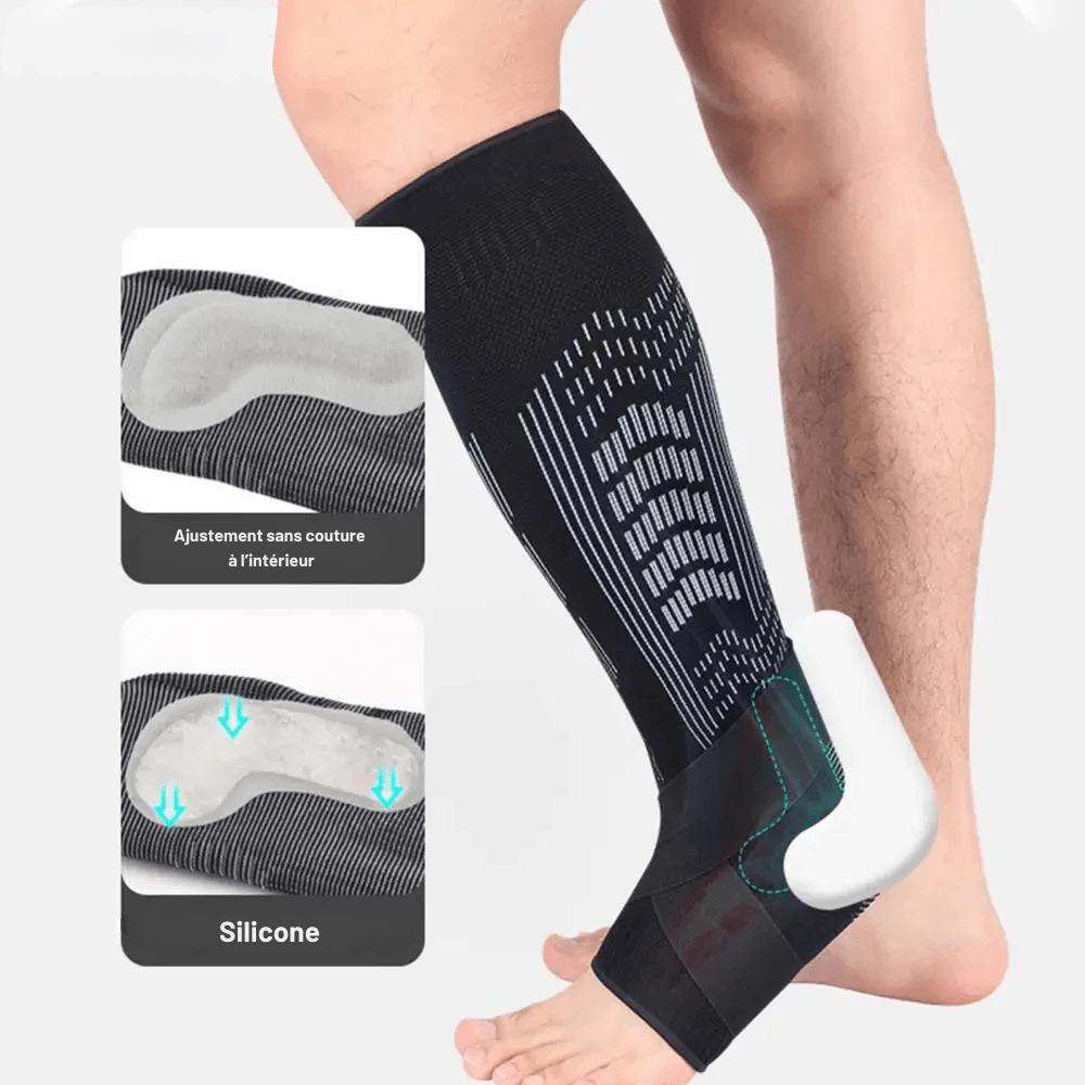 Chaussette Orthopédique Homme de Compression Anti Gonflement