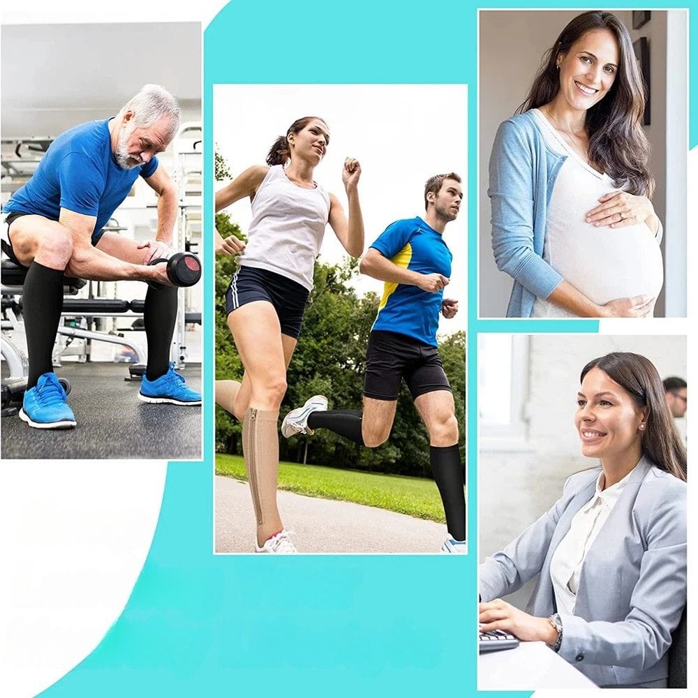 Chaussettes Contention Homme Fermeture Éclair