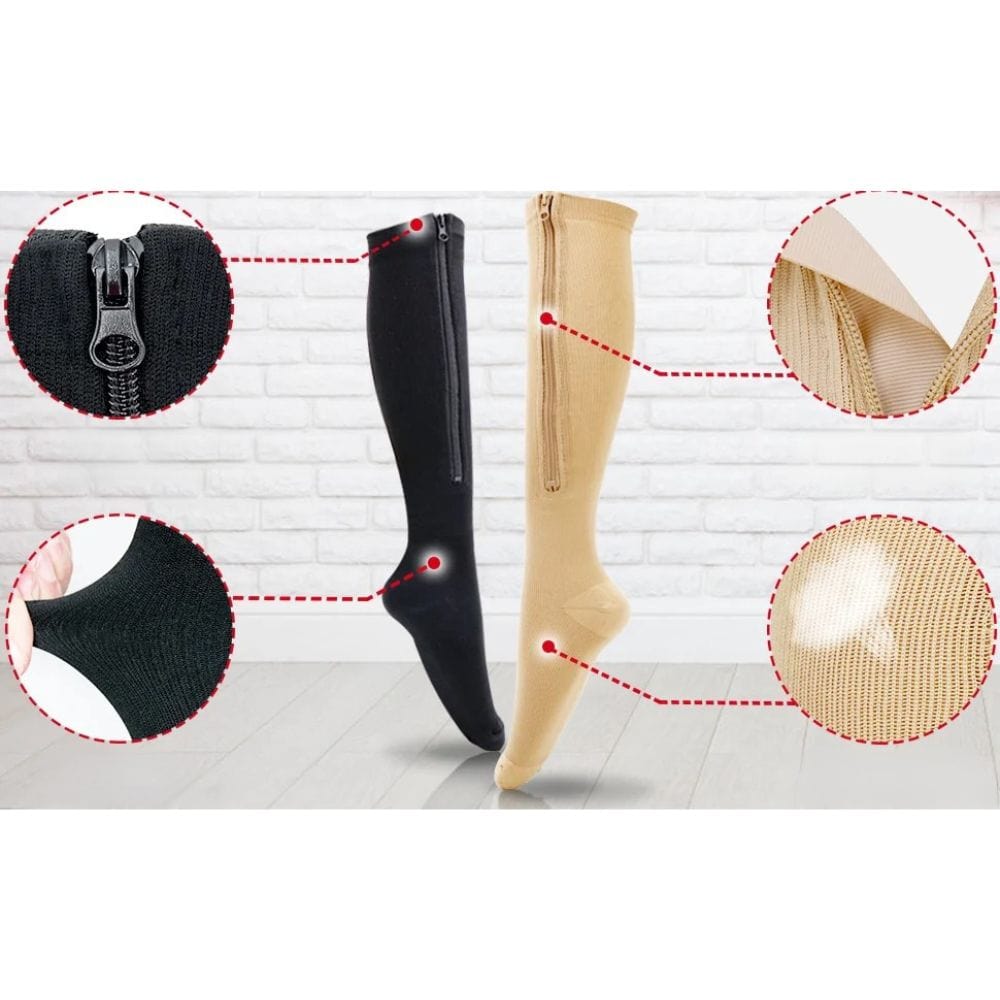 Chaussettes Contention Homme Fermeture Éclair