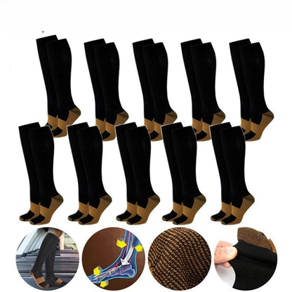 Chaussettes de Compression Cuivre Homme