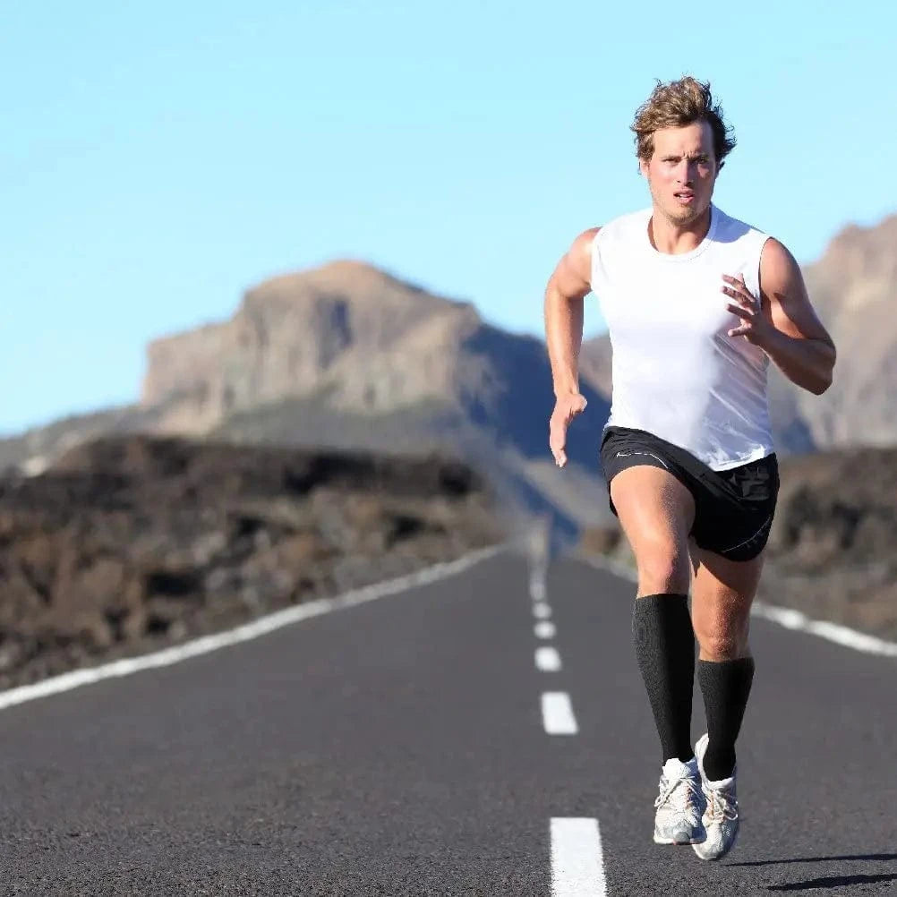 Chaussettes de Compression Homme Couleurs Unies