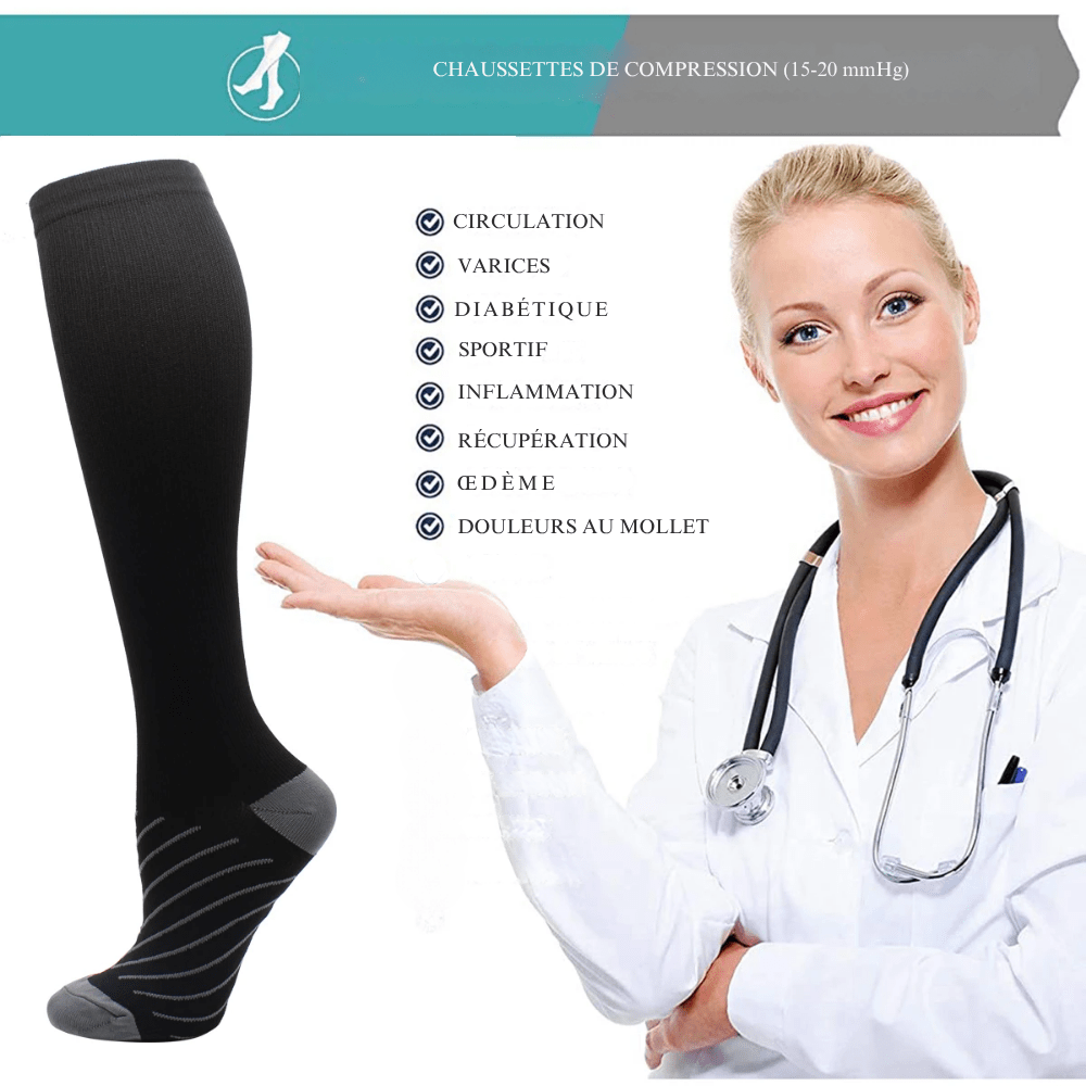 Chaussettes de Compression Hommes